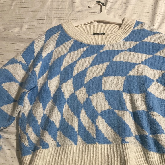 wild fable | Sweaters | Wild Fable Target Brand Checkered Blue Sweater Size  L Large | Poshmark
